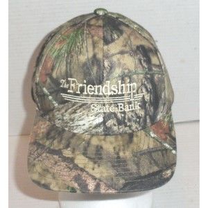 The Friendship State Bank Men's Snapback Adjustable Camo Hat One Size Fits Most